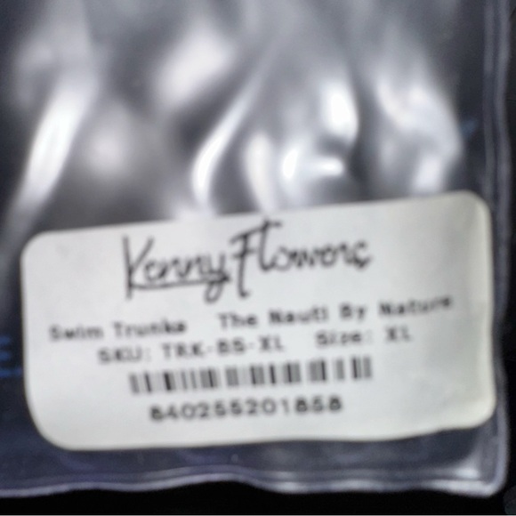 NEW! THE NAUTI BY NATURE SWIM TRUNKS Men's Blue Striped Swim Shorts Sz XL - Picture 14 of 16